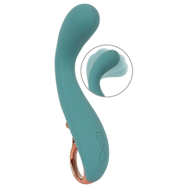 Бирюзовый вибратор для точки G The Magician G-Spot Vibrator - 19 см. Бирюзовый вибратор для точки G The Magician G-Spot Vibrator - 19 см.