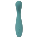 Бирюзовый вибратор для точки G The Magician G-Spot Vibrator - 19 см. Бирюзовый вибратор для точки G The Magician G-Spot Vibrator - 19 см.