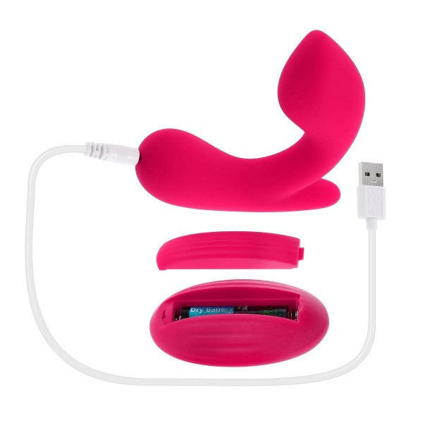 Розовый вибростимулятор G зоны All About the Bass