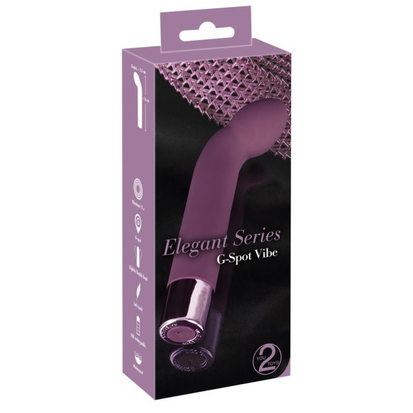 Фиолетовый G-стимулятор с вибрацией G-Spot Vibe - 16 см.