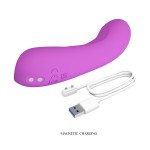 Фиолетовый мини-вибратор DJ Dick - 12,7 см.