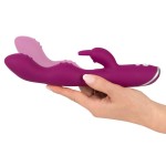 Фиолетовый вибратор A G-Spot Rabbit Vibrator для стимуляции зон G и A - 23,6 см.