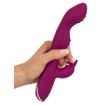Фиолетовый вибратор A G-Spot Rabbit Vibrator для стимуляции зон G и A - 23,6 см.