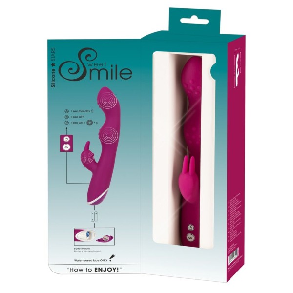 Фиолетовый вибратор A G-Spot Rabbit Vibrator для стимуляции зон G и A - 23,6 см.