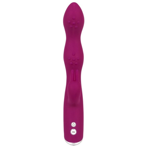 Фиолетовый вибратор A G-Spot Rabbit Vibrator для стимуляции зон G и A - 23,6 см.