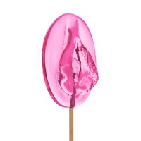 Леденец в форме вагины со вкусом айриш крим - 50 гр.