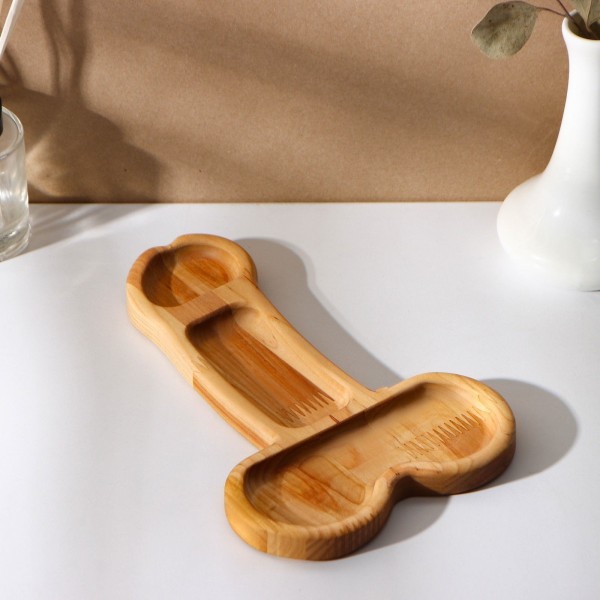 Деревянное блюдо для подачи в форме члена (25 х 16,5 х 1,7 см)