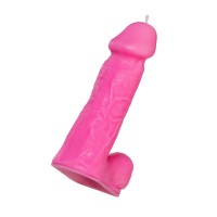 Розовая свеча в форме пениса - 13 см. Розовая свеча в форме пениса - 13 см.