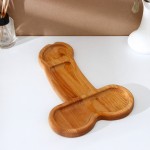Деревянное блюдо для подачи в форме члена (32,5 х 20 х 1,7 см)