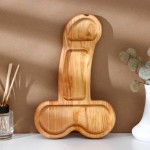 Деревянное блюдо для подачи в форме члена (32,5 х 20 х 1,7 см)