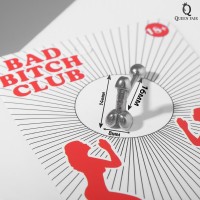 Серебристый пирсинг в язык в виде пениса Серебристый пирсинг в язык в виде пениса