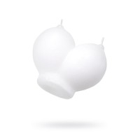 Белая сувенирная свеча «Сиськи»