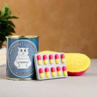 Набор в консервной банке «Мыльные штучки для старой вонючки»: мыло и мочалка Набор в консервной банке «Мыльные штучки для старой вонючки»: мыло и мочалка