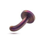 Фиолетовая насадка с гладкой поверхностью Surrender 4.75 Inch Beginner Pegging Dildo - 12 см.