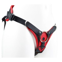 Красно-черные универсальные трусики с 2 способами крепления насадок Красно-черные универсальные трусики с 2 способами крепления насадок