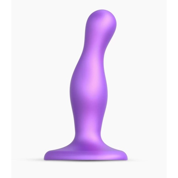 Фиолетовая насадка Strap-On-Me Dildo Plug Curvy size S