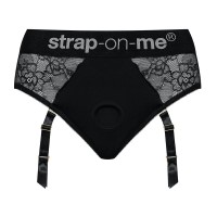 Черные трусики для насадок Diva Lingerie Harness - size M Черные трусики для насадок Diva Lingerie Harness - size M