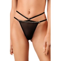 Сексуальные трусики-танга со сверкающей съёмной бретелью Сексуальные трусики-танга со сверкающей съёмной бретелью