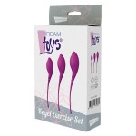 Набор из 3 фиолетовых вагинальных шариков PLEASURE BALLS EGGS KEGEL EXERCISE SET