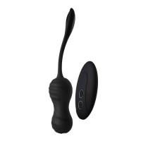 Черные вагинальные шарики Virginia с пультом ДУ Черные вагинальные шарики Virginia с пультом ДУ