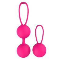 Набор розовых вагинальных шариков PLEASURE BALLS EGGS DUO BALL SET Набор розовых вагинальных шариков PLEASURE BALLS EGGS DUO BALL SET