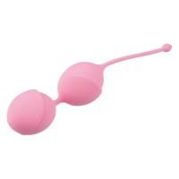 Розовые вагинальные шарики из силикона с мягким хвостиком Розовые вагинальные шарики из силикона с мягким хвостиком