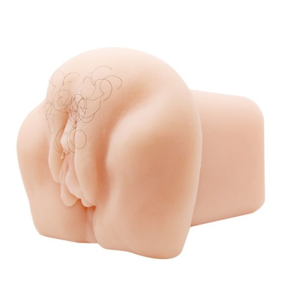 Телесный мастурбатор-вагина с оволосением и вибрацией Телесный мастурбатор-вагина с оволосением и вибрацией