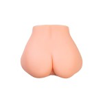 Телесный реалистичный мастурбатор-полуторс с 2 любовными входами