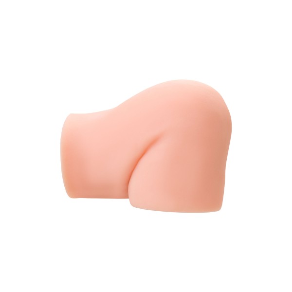 Телесный мастурбатор в форме попки с 2 любовными входами