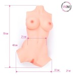 Телесный мастурбатор в виде женского торса Телесный мастурбатор в виде женского торса