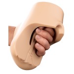 Телесный мастурбатор с вибрацией Double Pounder Vibrating Squeeze Stroker