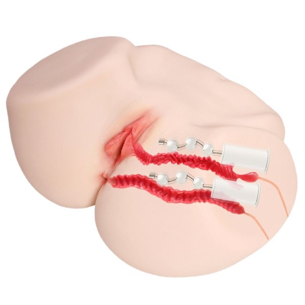 Мастурбатор-полуторс с двойным слоем материала и вибрацией Jenny Onahole Real Vagina Мастурбатор-полуторс с двойным слоем материала и вибрацией Jenny Onahole Real Vagina