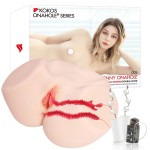 Мастурбатор-полуторс с двойным слоем материала и вибрацией Jenny Onahole Real Vagina Мастурбатор-полуторс с двойным слоем материала и вибрацией Jenny Onahole Real Vagina