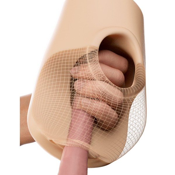 Телесный мастурбатор-вагина Pussy Pounder Squeeze Stroker