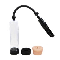 Прозрачная вакуумная помпа для пениса с 3 насадками Intern Прозрачная вакуумная помпа для пениса с 3 насадками Intern