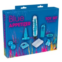 Голубой вибронабор из 8 предметов Blue Appetizer Голубой вибронабор из 8 предметов Blue Appetizer