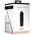 Черная вибропуля Turbo Rechargeable Bullet Lush - 9,8 см.
