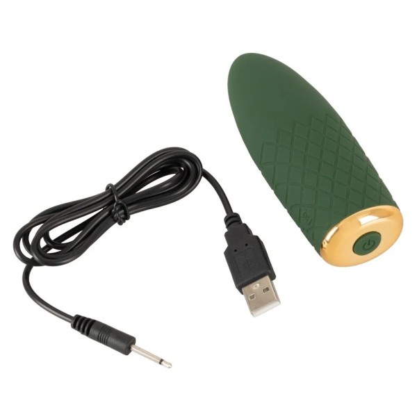 Зеленый мини-вибратор Luxurious Mini Vibrator - 11,5 см.