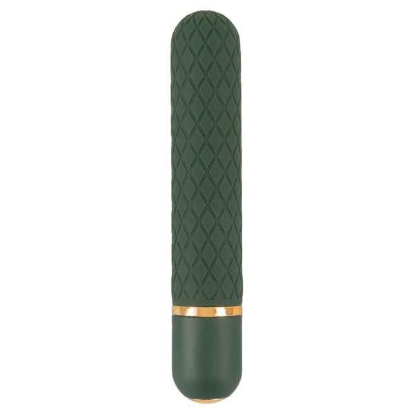 Зеленый мини-вибратор Luxurious Bullet Vibrator - 12,6 см.