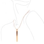 Золотистая подвеска-вибратор Genie Flirting Pen