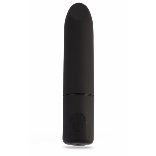Черный перезаряжаемый вибратор-пуля Clit Fun Vibrator - 8,7 см.