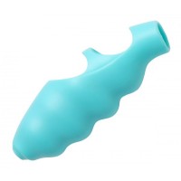 Голубая насадка на палец Finger Bang-her Vibe с вибрацией Голубая насадка на палец Finger Bang-her Vibe с вибрацией