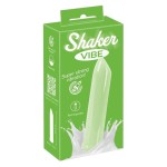 Зеленая вибропуля Shaker Vibe - 10,2 см.