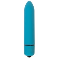 Голубая вибропуля с заострённым кончиком - 9,3 см.