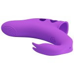 Фиолетовый вибратор на палец Yenna