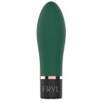 Изумрудный мини-вибратор Dalim - 10 см.