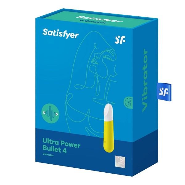 Желтый мини-вибратор Ultra Power Bullet 4 Желтый мини-вибратор Ultra Power Bullet 4