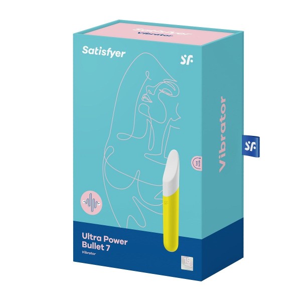 Желтый мини-вибратор Ultra Power Bullet 7 Желтый мини-вибратор Ultra Power Bullet 7