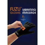 Черная виброперчатка для массажа Fuzu на правую руку