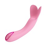 Розовый мини-вибратор DJ Cock - 13,9 см.